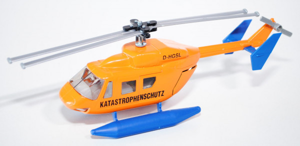 00000 Hubschrauber MBB / Kawasaki BK 117-A (Modell 82-00) mit Schwimmer, orange, KATASTROPHENSCHUTZ
