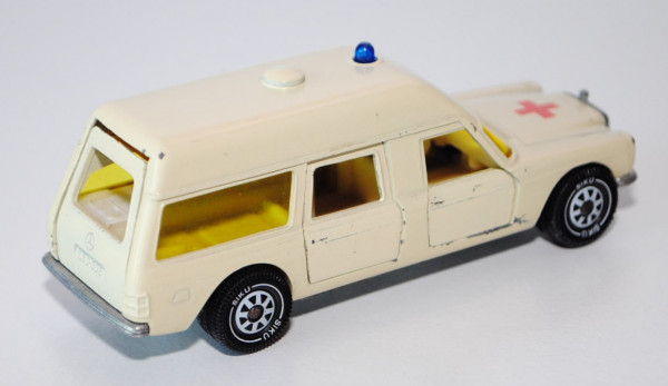 Mercedes 250/8 Binz-Europ 1200 L Krankenwagen, hellelfenbein, Verglasung gelb, B5, minimale Farbabpl