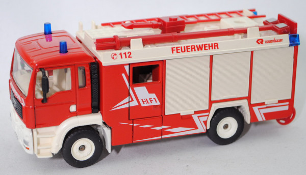 00000 HLF 20 auf Fahrgestell MAN TGA 18.460 M Feuerwehr, rot/weiß, Riffelung durchgehend, SIKU