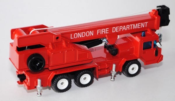00600 Faun KF 30.31/48 Kranwagen, verkehrsrot, LONDON FIRE DEPARTMENT, LKW12, L14a, GB