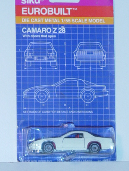 00001 Chevrolet Camaro Z28 (3. Generation), Modell 1982-1985, cremeweiß, Verglasung rauch, B4, P22