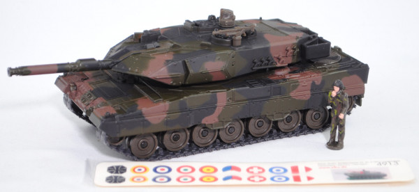 00000 Kampfpanzer Leopard 2A6 (Modell 2001-), flecktarn, Beilage: Aufkleberbogen m. Hoheitsabzeichen