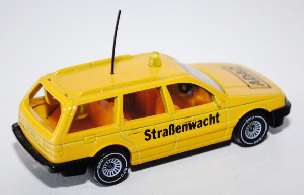 VW Passat Variant (B3, Typ 35i, Modell 1988-1993) ADAC-Straßenwacht, kadmiumgelb, innen gelb, Lenkra