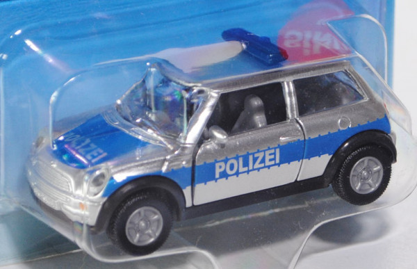 00001 MINI Cooper (Hatchback, Typ R50, 1. Generation, Modell 2001-2006) Polizei, weißaluminiummetall