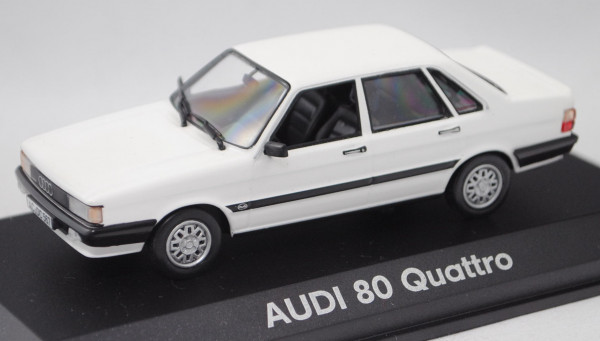 Audi 80 GTE quattro (B2 facelift, Facelift 1984, Modell 1984-1986), alpinweiß, Norev, 1:43, PC-Box