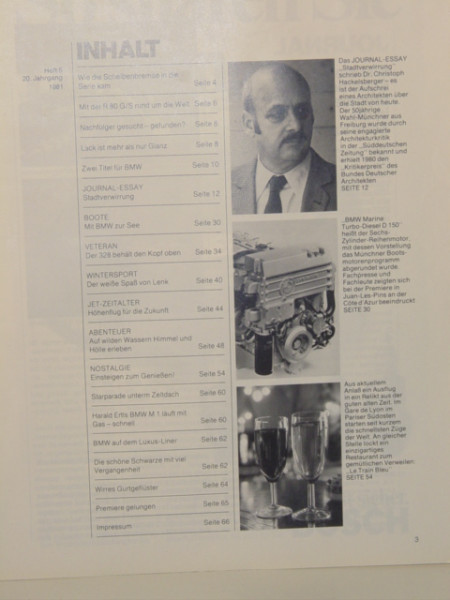 BMW JOURNAL, Heft 6, 1981