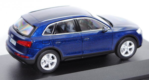 Audi Q5 (2. Generation, Modell 2017-), navarrablau, iScale, 1:43, Werbeschachtel