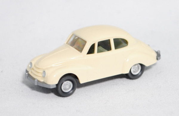 002f DKW Meisterklasse (Typ F 89 P, Modell 1950-1954), beige, Wiking, 1:87 (Vitrinenmodell)