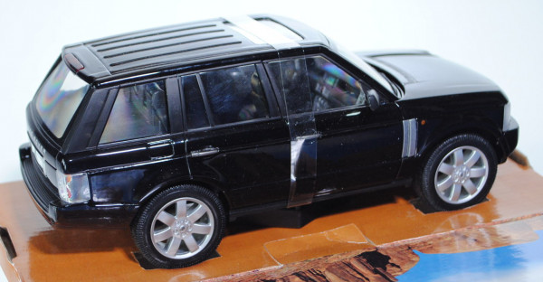 Land Rover Range Rover (Typ MK III/LM/L322), Modell 2002-2005, schwarz, Türen und Motorhaube zu öffn