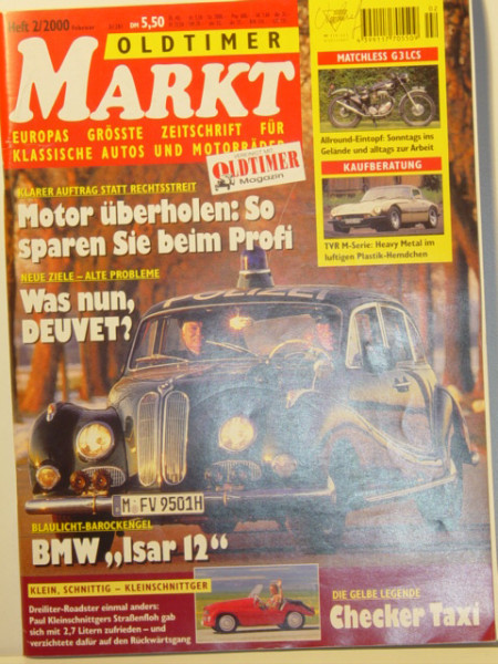 MARKT EUROPAS GRÖSSTE OLDTIMER-ZEITSCHRIFT, Heft 2, Februar 2000