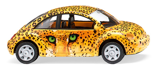 VW New Beetle (1. Generation, Typ 9C, Modell 1997-2005), gelb, Safari-Look, Wiking, 1:87, mb
