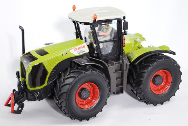 00401 CLAAS XERION 5000 TRAC Traktor (Mod. 2009-2013), claasgrün, GT X 5000, SIKU, 1:32, Werbebox