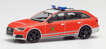 Audi A4 Avant (B9, Typ 8W, Mod. 2015-2019) Kommandowagen Feuerwehr Cadolzburg, Herpa, 1:87, mb