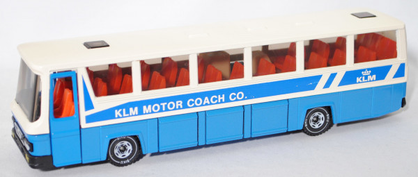 00300 NL MAN Reiseomnibus SR 280 (Modell 1977-1980), weiß/blau, KLM MOTOR COACH CO., SIKU, m-