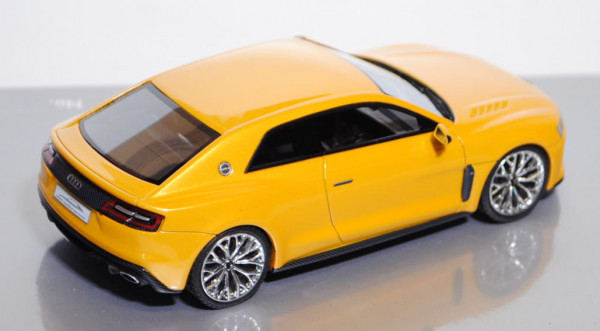 Audi Sport quattro concept, energiegelb, IAA 2013, Looksmart Models, 1:43, Werbeschachtel, limitiert