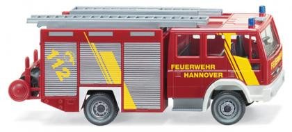 Iveco Eurofire LF 16/12 Feuerwehr Hannover, rot/weiß/schwarz, FEUERWEHR / HANNOVER / C 112, Wiking,