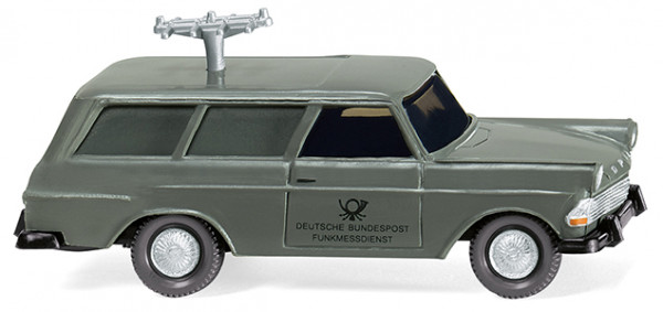 Fernmeldedienst - Opel Olympia Rekord P2 1700 Caravan (Modell 1960-1963), grau, Wiking, 1:87, mb