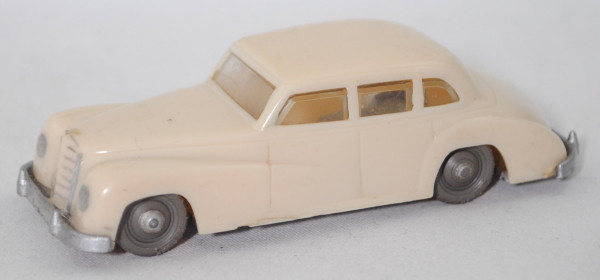 00002 Mercedes-Benz 300 b (Baureihe W 186 III, Modell 1954-1955), hellelfenbein, Stern weg, ca. 1:60