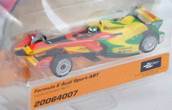 Formula E, rot/gelb/grün, Team: Audi Sport ABT Formula E (Teamwertung: 3. Platz), Fahrer: Lucas di G