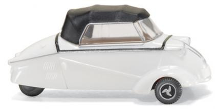 Messerschmitt Kabinenroller, Modell 1955, weiß, Faltdach schwarz, Wiking, 1:87, mb