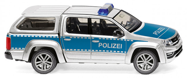 Polizei - VW Amarok I (GP) mit Hardtop (Modell 2016-), reflexsilber metallic, Wiking, 1:87, mb
