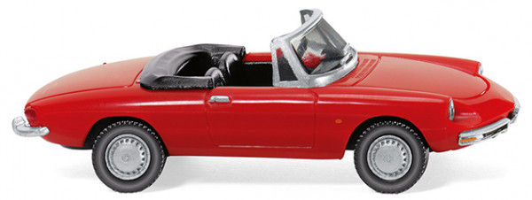 Alfa Romeo Spider (1. Generation, Baureihe 105/115, Modell 1966-1969), rot, Wiking, 1:87, mb