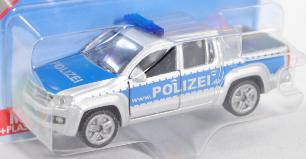 00000 VW Amarok I Pick Up 2.0 TDI Doppelkabine (Typ 2H, Modell 2010-) Polizei, hell-graualuminiummet
