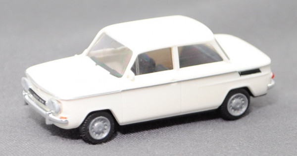 NSU Prinz 1000 TT (Typ 67b, Modell 1965-1967), cremeweiß, innen + Lenkrad schwarz, Busch, 1:87, mb