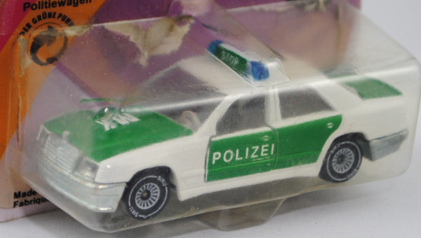 00001 Mercedes-Benz 300 E (Baureihe W 124, Modell 1985-1986) Peterwagen, reinweiß/minzgrün, innen li
