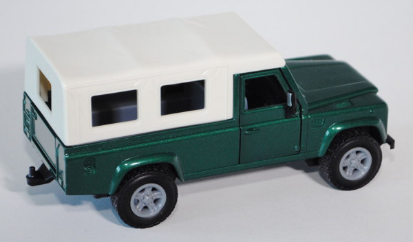 Land Rover Defender Soft Top, moosgrünmetallic, Verdeck perlweiß, L15
