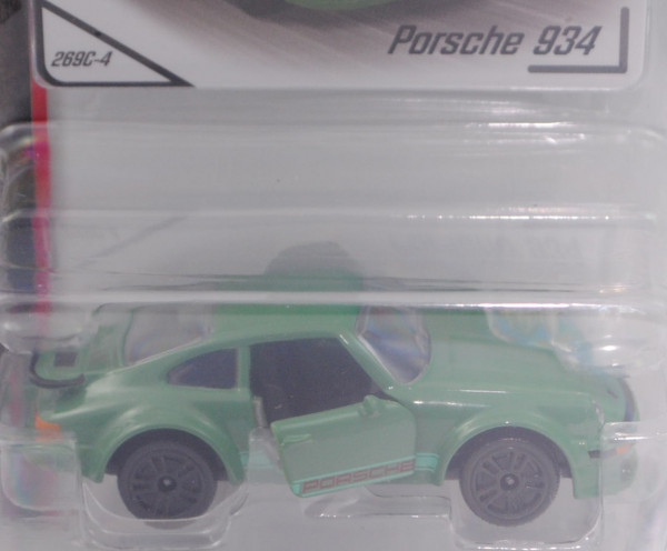 Porsche 934 oder Porsche Turbo RSR (Mod. 1976-1977), resedagrün, majorette, 1:57, Blister (Edition)