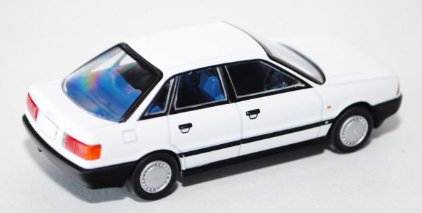Audi 80 2.0E (B3, Typ 89), Modell 1988-1991, reinweiß, TOMYTEC, 1:64, mb