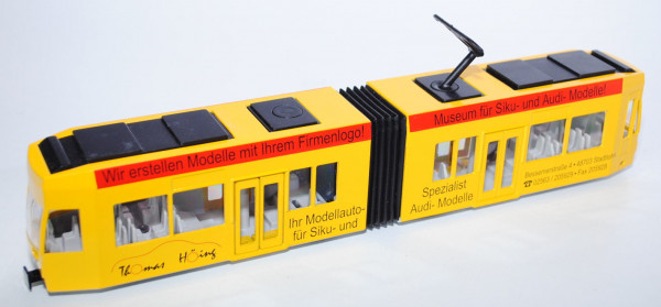 00401 DÜWAG Straßenbahn, gelb, Thomas Höing / Museum für Siku- und Audi-Modelle!, L15 (Sondermodell)