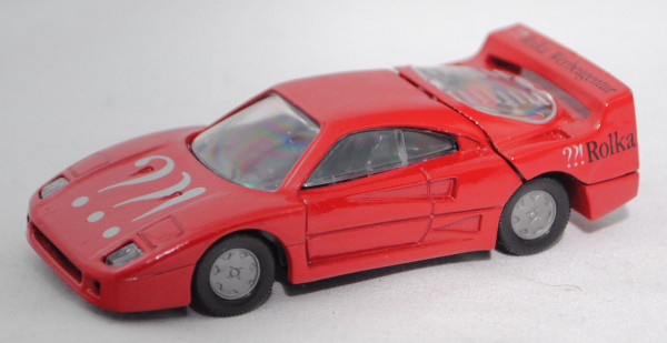 Ferrari F40 (Modell 1987-1992), karminrot, ROLKA, B6, Werbeschachtel (Limited Edition)