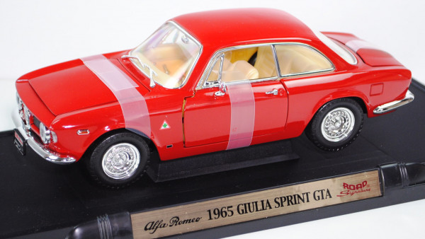 Alfa Romeo Giulia Sprint GTA (Tipo 105, Modell 1965-1969), rosso Alfa, ROAD Signature, 1:18, mb