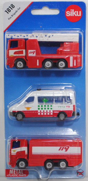72800 KR Fire Brigade Set mit: 2x Scania R380+Mercedes-Benz Sprinter II, 119, P29e (Limited Edition)