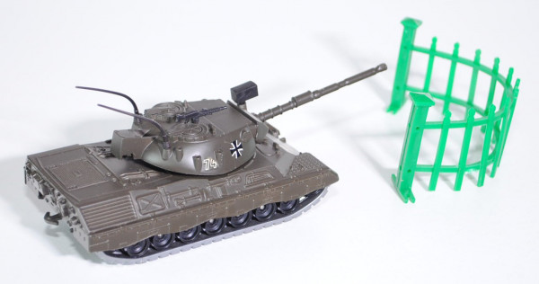 Panzer Leopard A1, grauoliv, mit Gatter