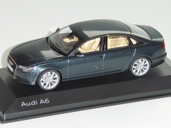 Audi A6, Mj. 2011, aviatorblau, Schuco, 1:43, Werbeschachtel