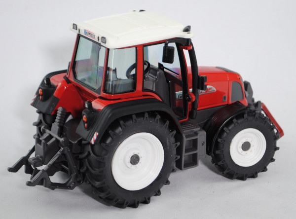 Fendt Farmer 412 Vario Traktor (Modell 2001-2004), hell-feuerrot/hell-umbragrau, A-Nummernschild KU