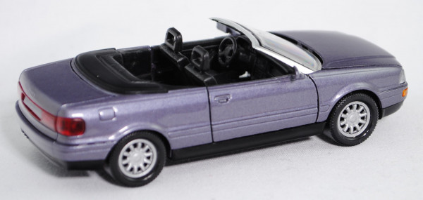 Audi Cabriolet (B4, Typ 8G, Modell 1991-2000), h.-violettblaumetallic, innen schwarz, Schabak, 1:43
