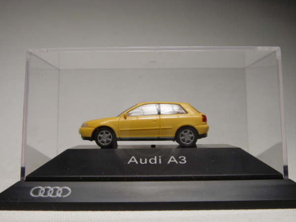 Audi A3, gelb, Vorstellung A3 in Barcelona, Rietze, 1:87, PC-Box