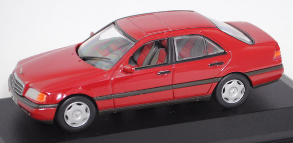 Mercedes-Benz C 180 (W 202, Modell 1993-1995), imperalrot, Esprit, Minichamps, 1:43, PC-Box