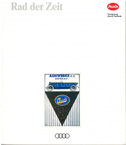 Rad der Zeit, Sprache: deutsch, Stand: 02/92, Audi AG, 226 Seiten (minimale Gebrauchsspuren)