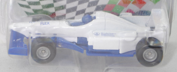 00404 Formel 1 Rennwagen, weiß/blau, FLEX / Boehringer / Ingelheim, P29e Werbeschachtel (Limited)