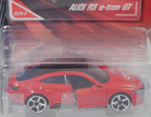 Audi RS e-tron GT quattro (Typ FW, Mod. 2021-), hell-signalrot, Nr. 237K-2, majorette, 1:63, Blister