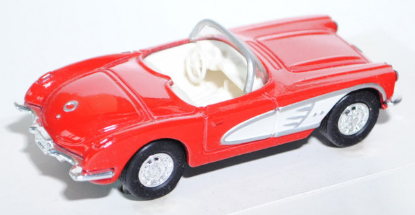 Chevrolet Corvette , Typ C1, Modell 1958-1961, verkehrsrot/reinweiß, Ertl CLASSIC VEHICLES, 1:43, mb