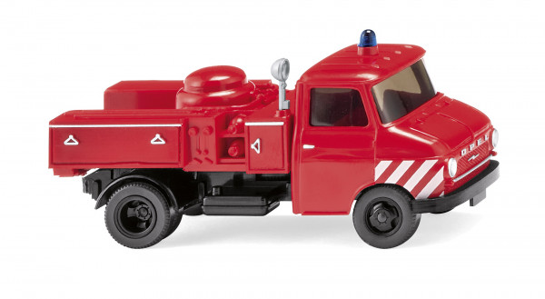 Feuerwehr - OPEL BLITZ 1,9 t (Modell 1960-1965) Pulverlöschfahrzeug, rot, Wiking, 1:87, mb