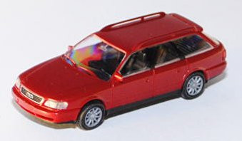Audi A6 Avant (C4, Typ 4A), Modell 1994-1997, braunrotmetallic, Rietze, 1:87, mb