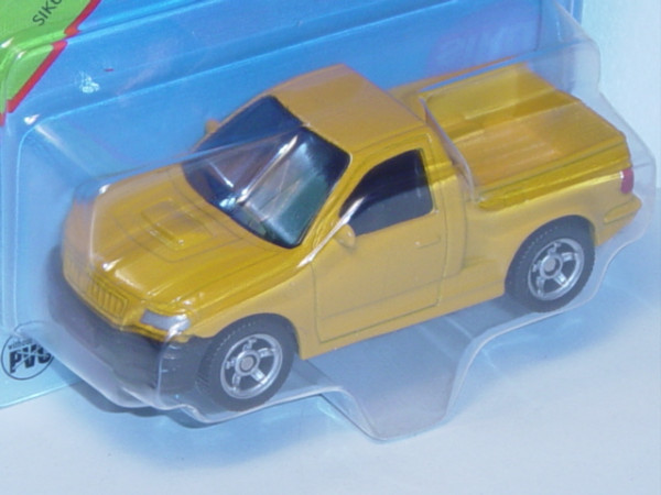 00005 SIKU RANGER (vgl. Ford F-150 TRITON Regular Cab, 11. Generation, Modell 2004-2008), chromgelb,