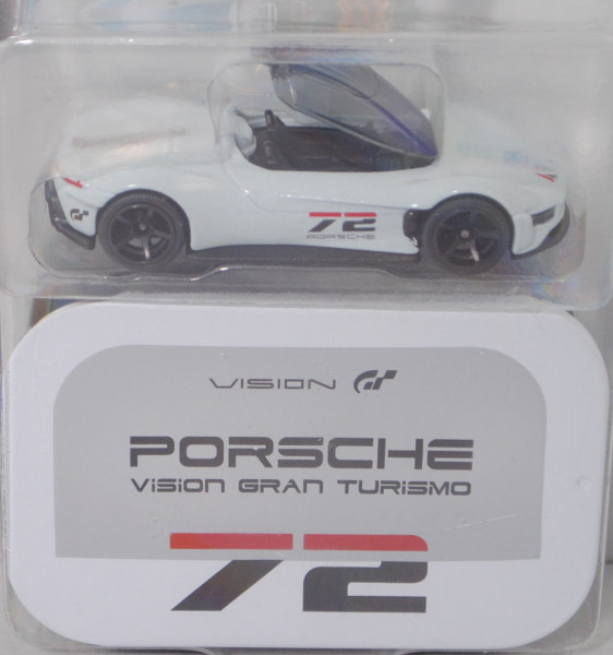 Porsche Vision Gran Turismo (Modell 2022), lichtgrau (vgl. oryxweiss), majorette, 1:59, Blister